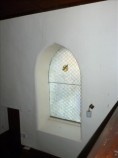 gothic window in north wall