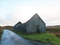 Ruined meeting house from the north - built c.1845